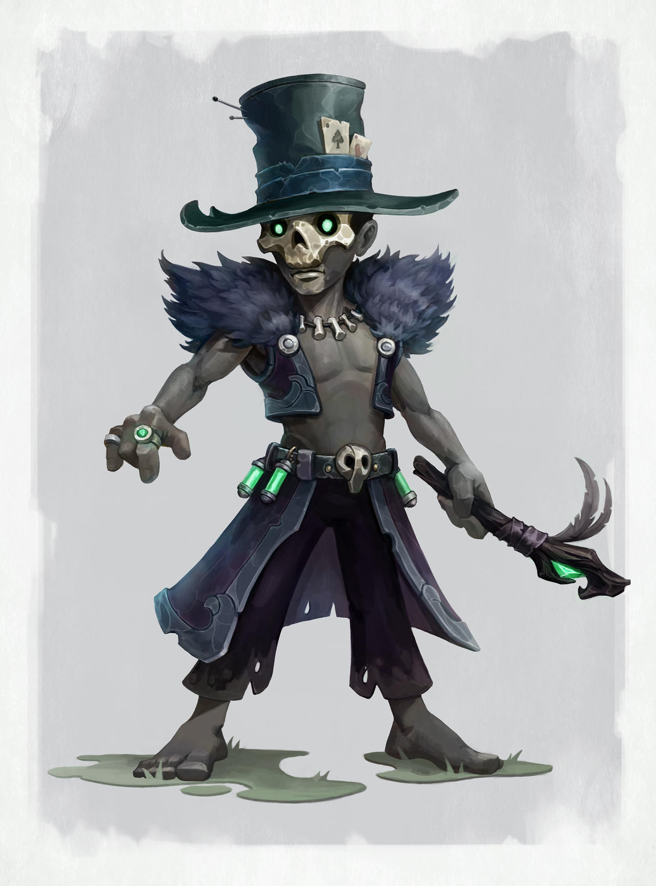 1930 black and white Cartoon snake Voodoo in robes

