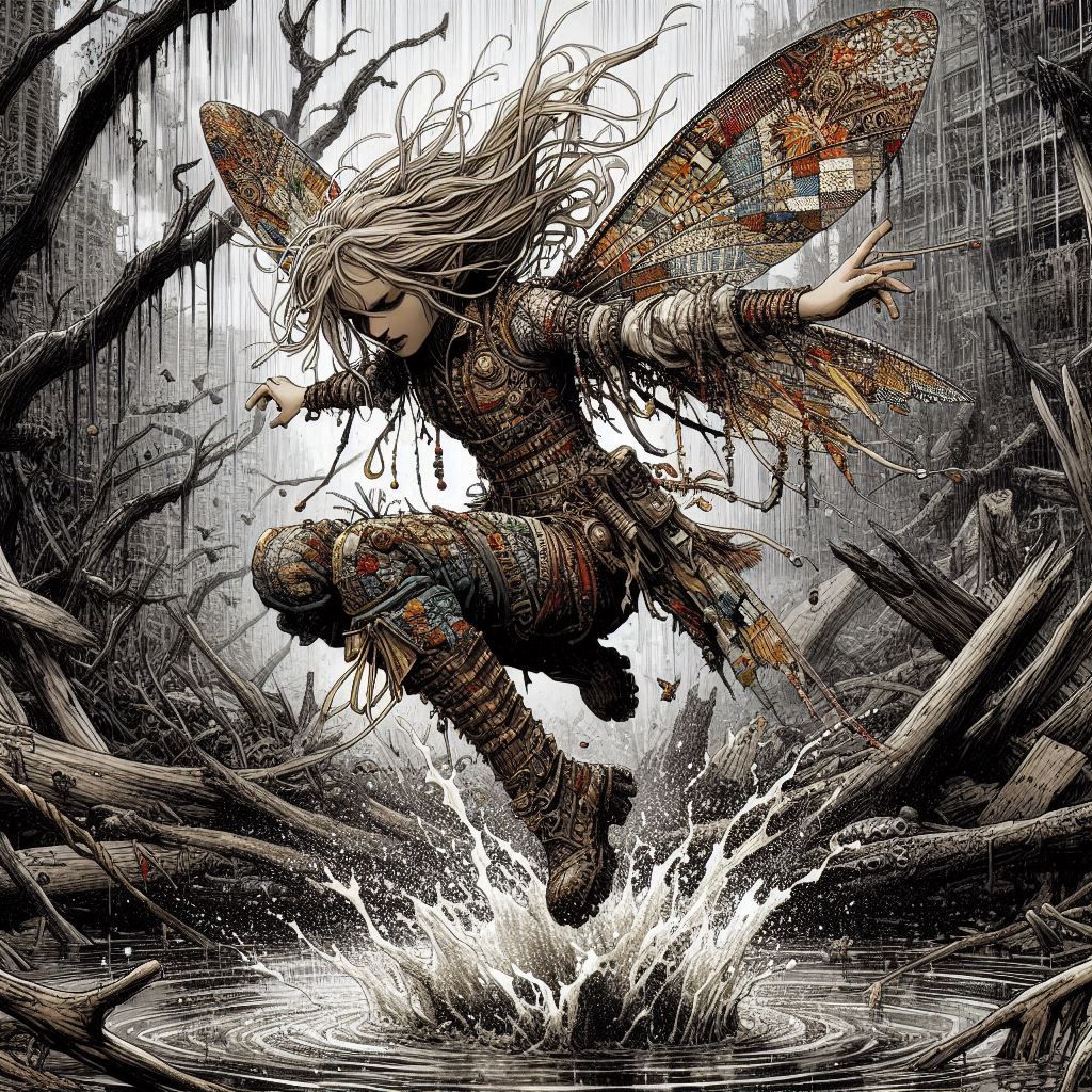 Offscreen an angry troll yells "Oi, Fairy!  Get out of my @#$#@ puddle!" Title thanks to Jarveyboy @Jarveyboy