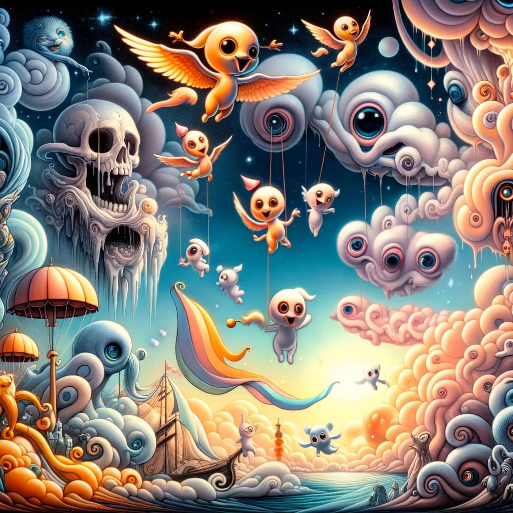 "The night will change its surface to a beautiful shape of endless Darkness with no stars. Waiting to be blown away by the parade of haunted...