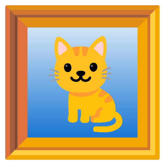 tails the fox in an emoji style in the frame