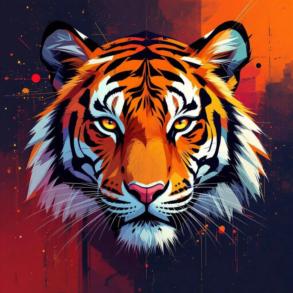 Abstract Tiger
