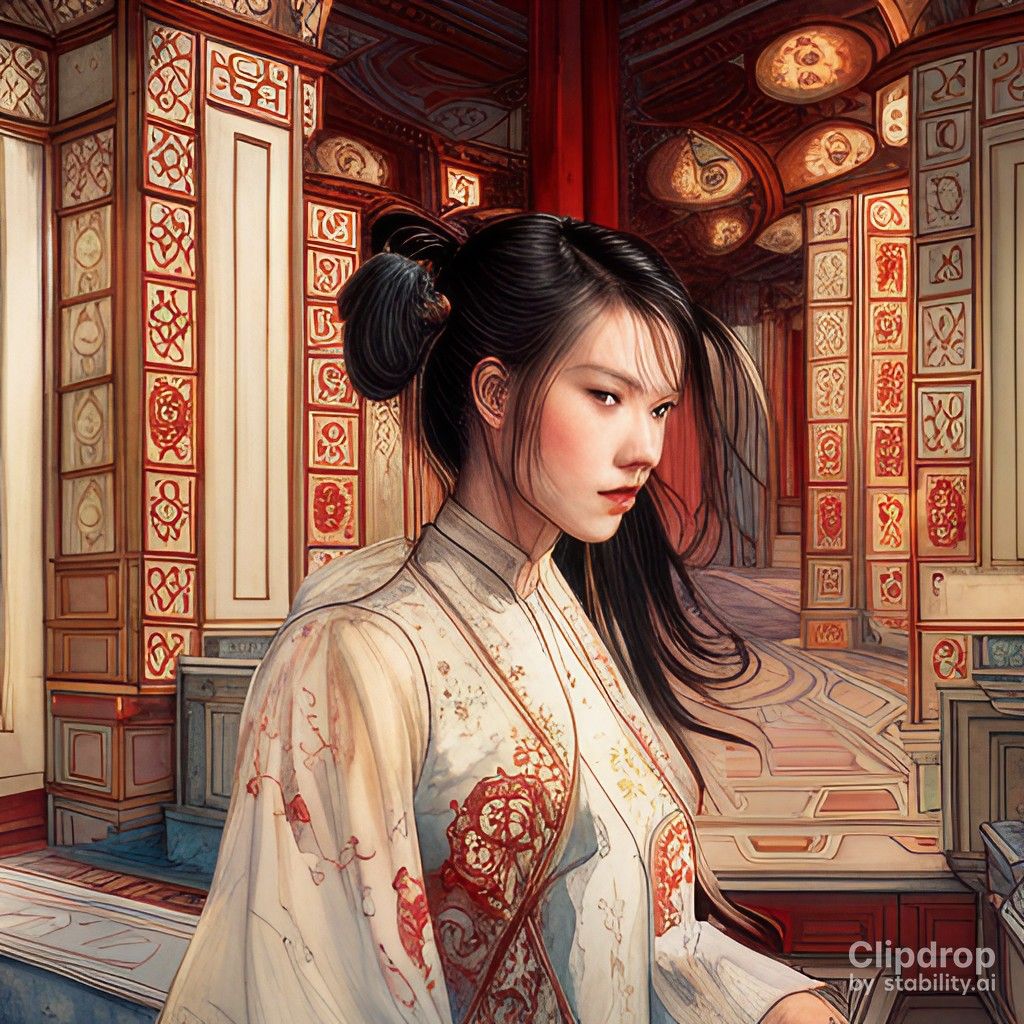 chinese palace and princess