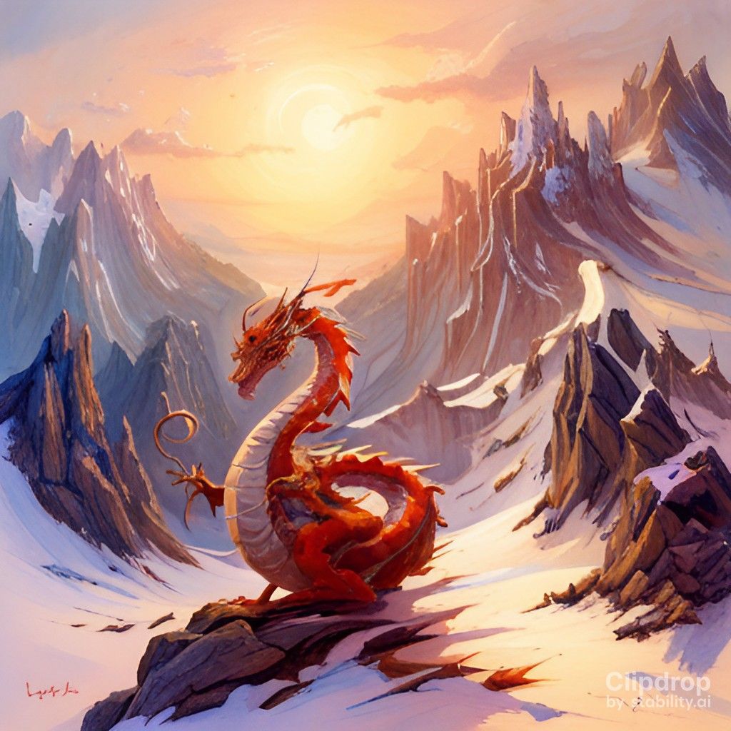 dragon in mountain