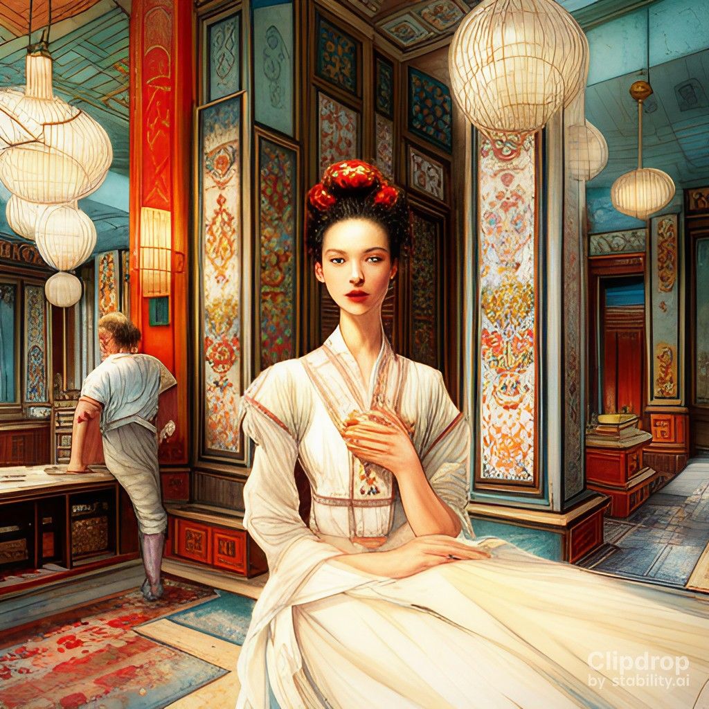 chinese palace and princess