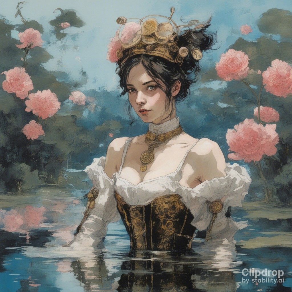 beautiful portrait steampunk victorian princess