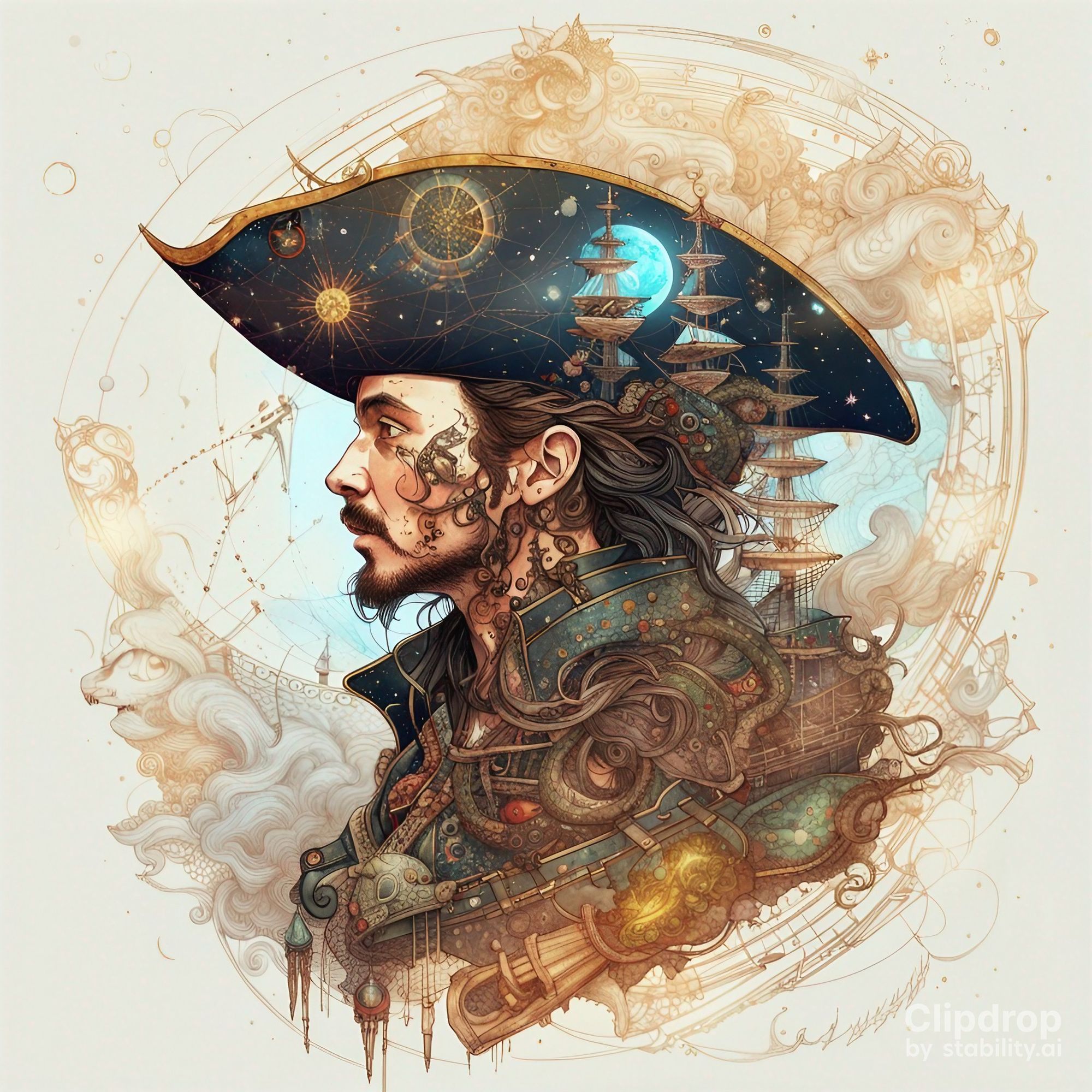 pirate portrait