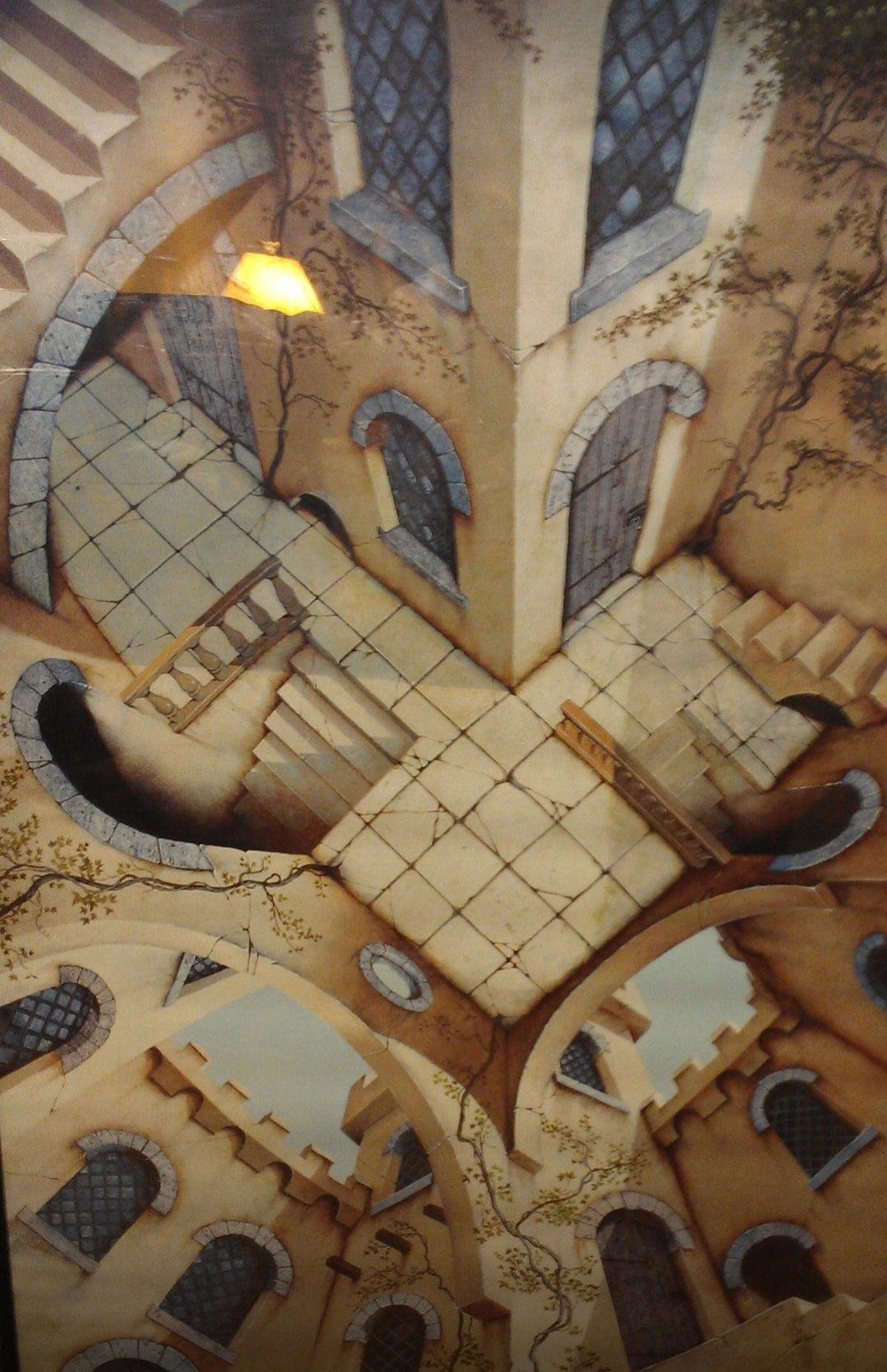 View into the castle below