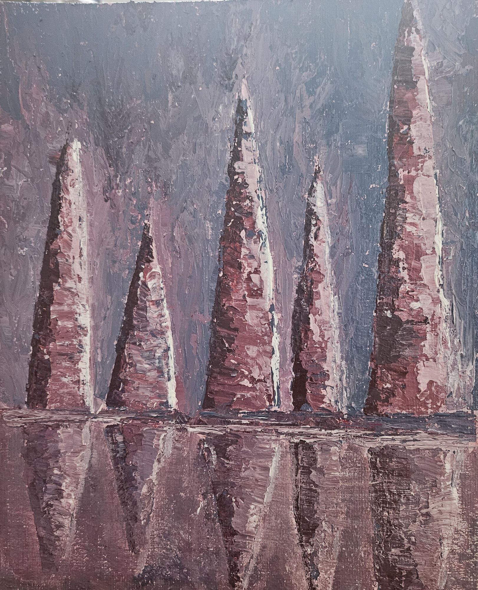 inside a cave with a dim light source no figures included