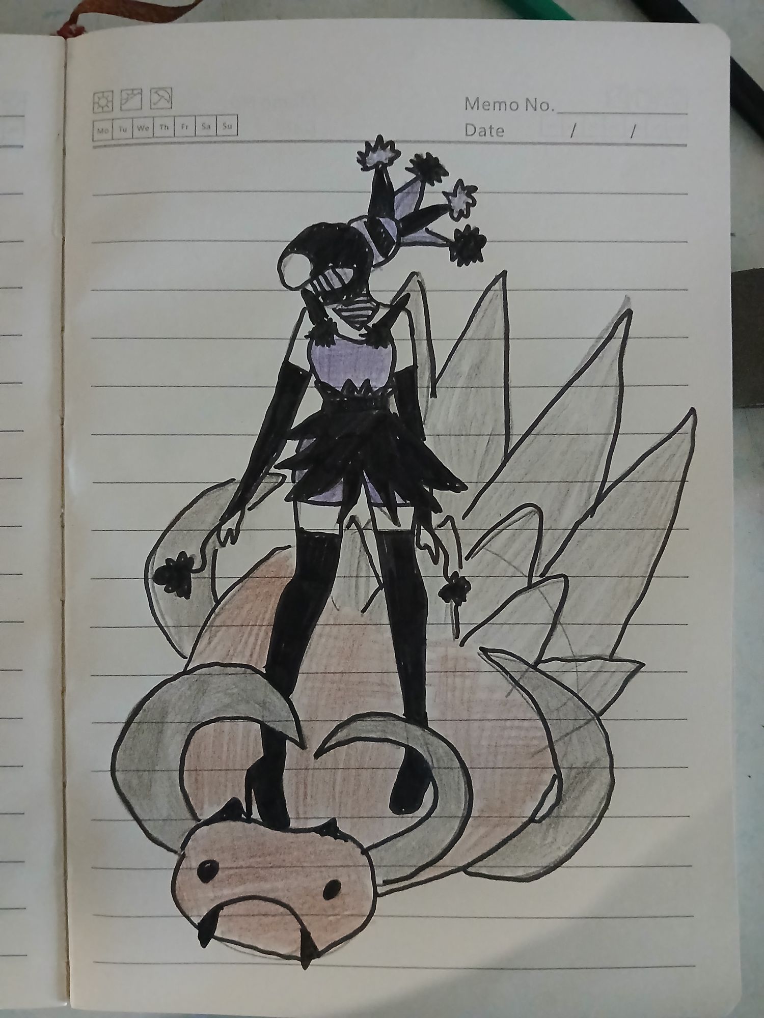 Девушка скорпион арт 