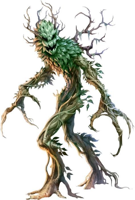 2D, treant fire mage, asset for adventure game, Heroes of Might and Magic, Kyoto animation, fantasy, minimalist, white background