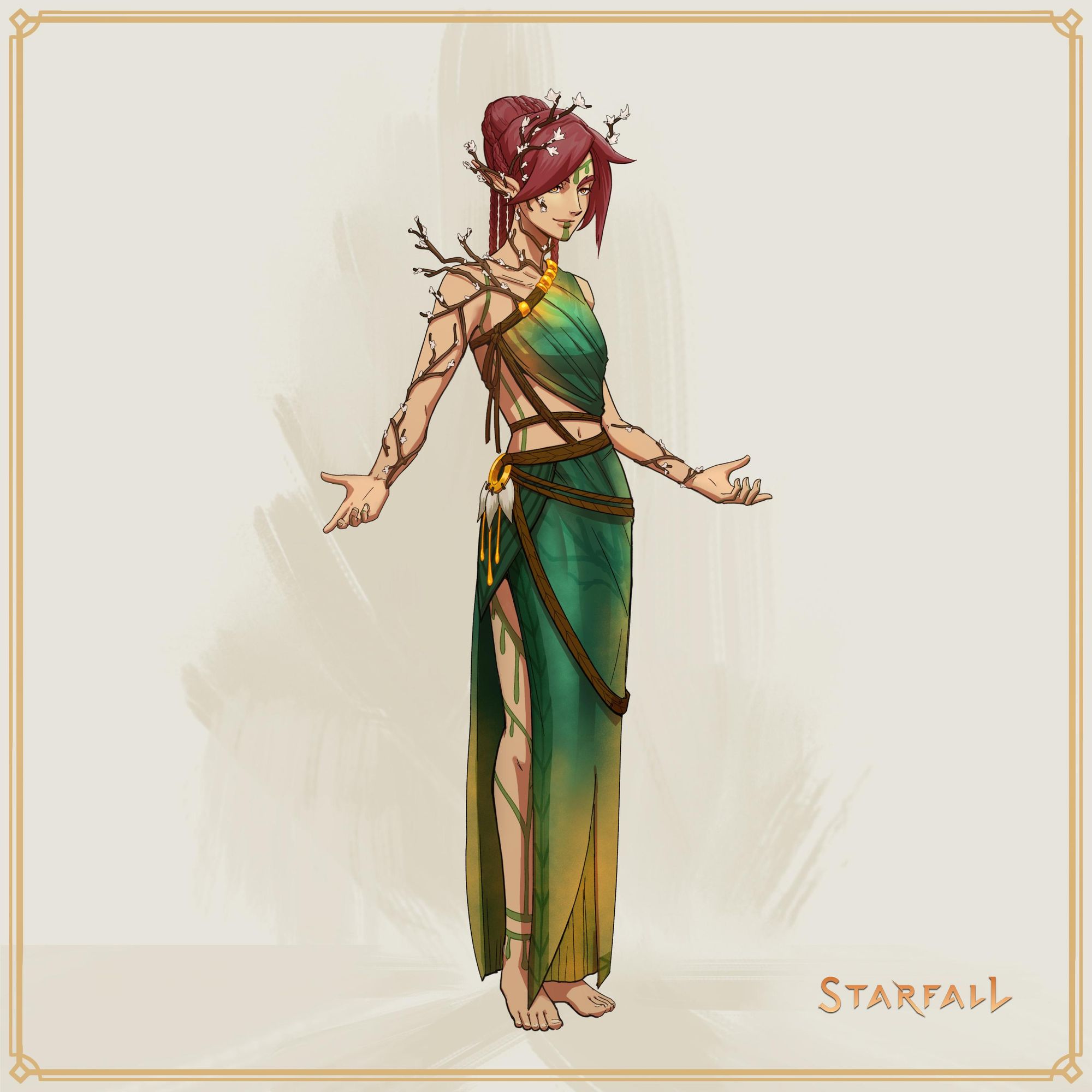 2.5D, elven hindu guru, asset for adventure game, Heroes of Might and Magic, Kyoto animation, fantasy, SIDE PROFILE, minimalist, white backg...