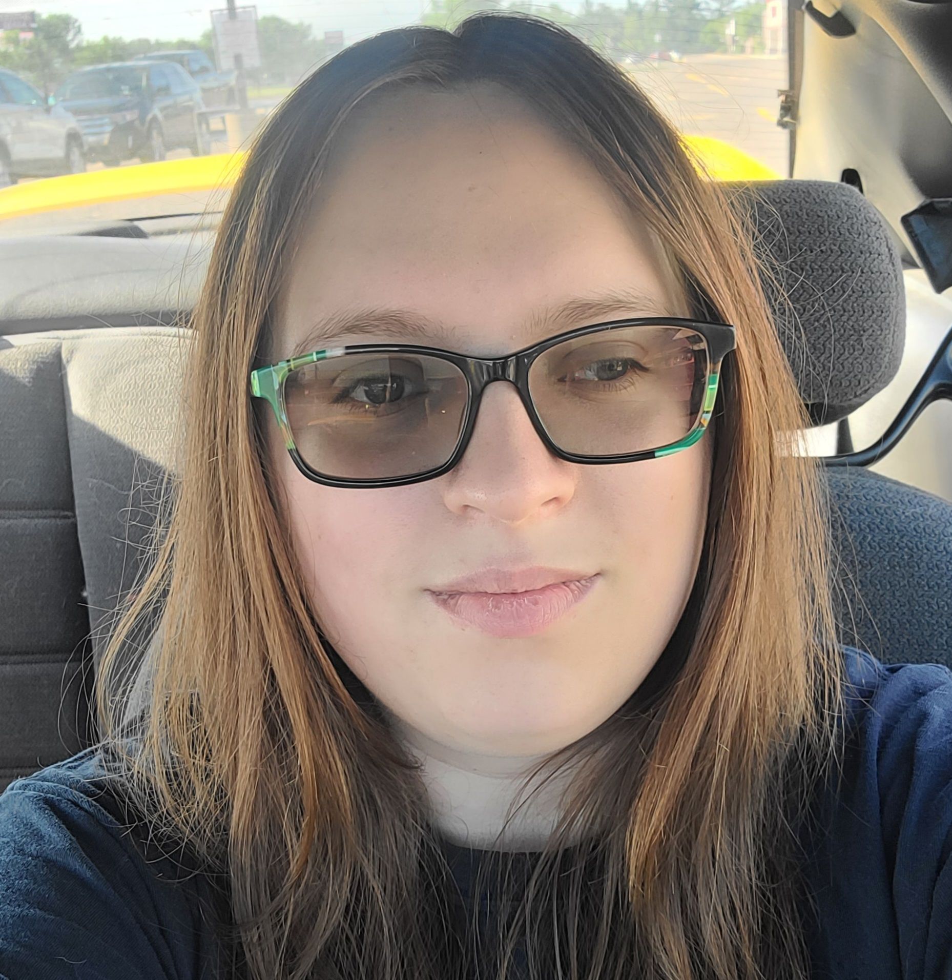 Young red head woman with blue/green eyes in fornite fashion 