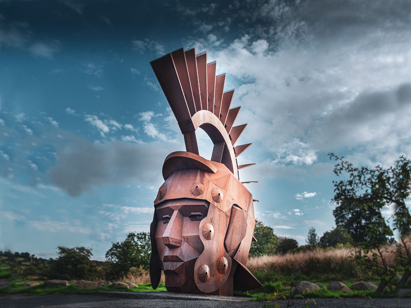 Roman legion in the distance.