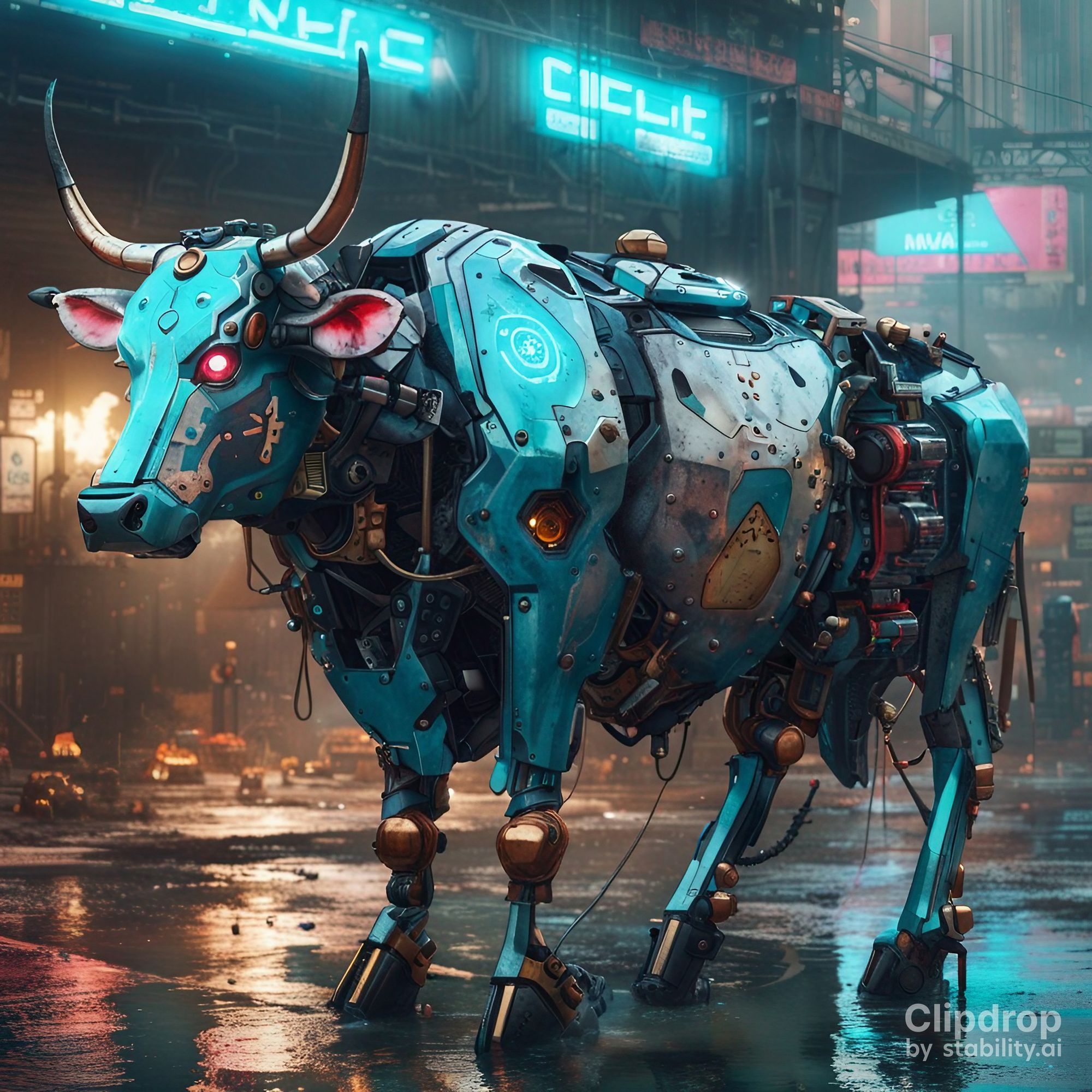 Robot cow