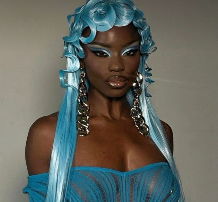 Woman with hair made out of water By artist "anime", 3d anime art, inspired by WLOP, Artstation, #genshinimpact pixiv, extremely detailed, a...