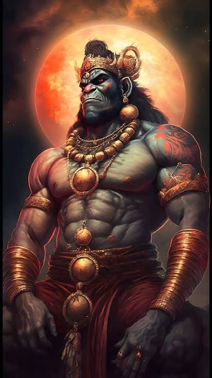 Angry Lord Hanuman burned down the whole asia
