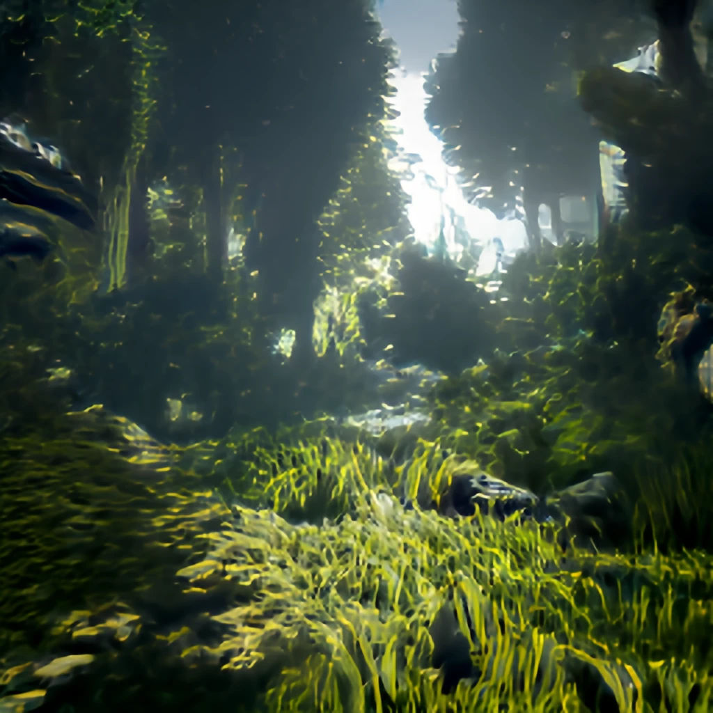 Create a surreal and hyperrealistic world using advanced technologies such as Unreal Engine 5, raytracing, global illumination, and quantum...