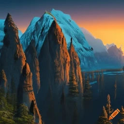 In the days of old, when nature was still young and untouched, there was a mountain range that towered high above a winding river. The trees...