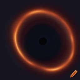 Use quantum physics to create a realistic image of a black hole in a space filled with stars, Use raytracing to make it look real and add an...