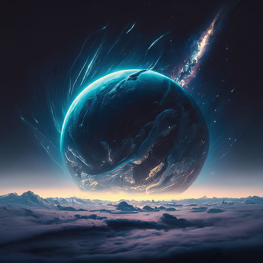 Crafting a mesmerizing image: a 3D ⚫ ballet in a starry 🌌 cosmos. Quantum magic blends with raytracing mastery, anamorphic allure, and Reds...