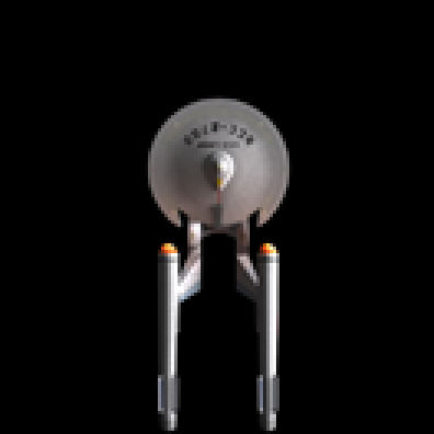 Star Trek Starship with Long, Narrow, Cylindrical Sections