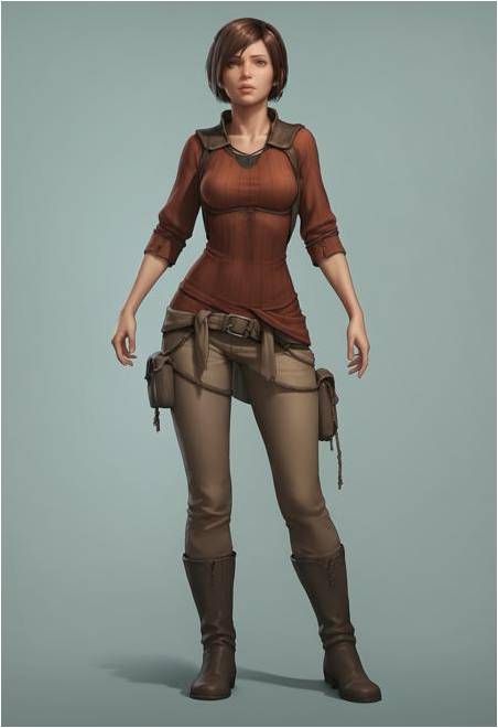 Leah (Diablo III) Realistic intricate details, HDR, beautifully shot, hyperrealistic, sharp focus, 64 megapixels, perfect composition, high...