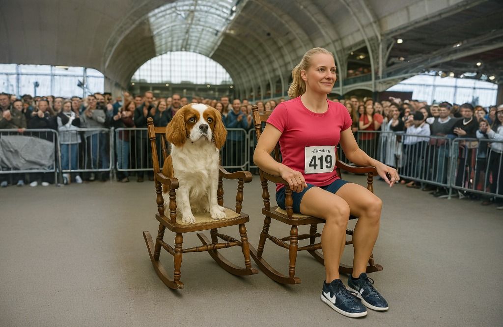 Canine Versus Human Rocking Chair Competition