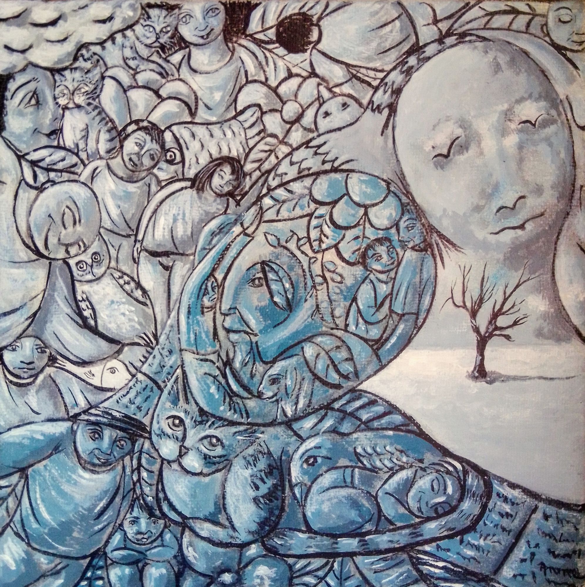 Poème de Henri Michaux 
"écoute,je suis l'ombre d'une ombre qui s'est enlisée"