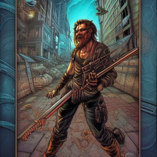 apocolyptic guitarist mustang