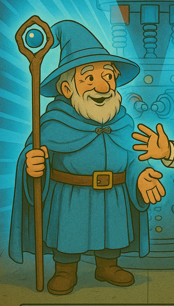 The blue Wizard, Manryth