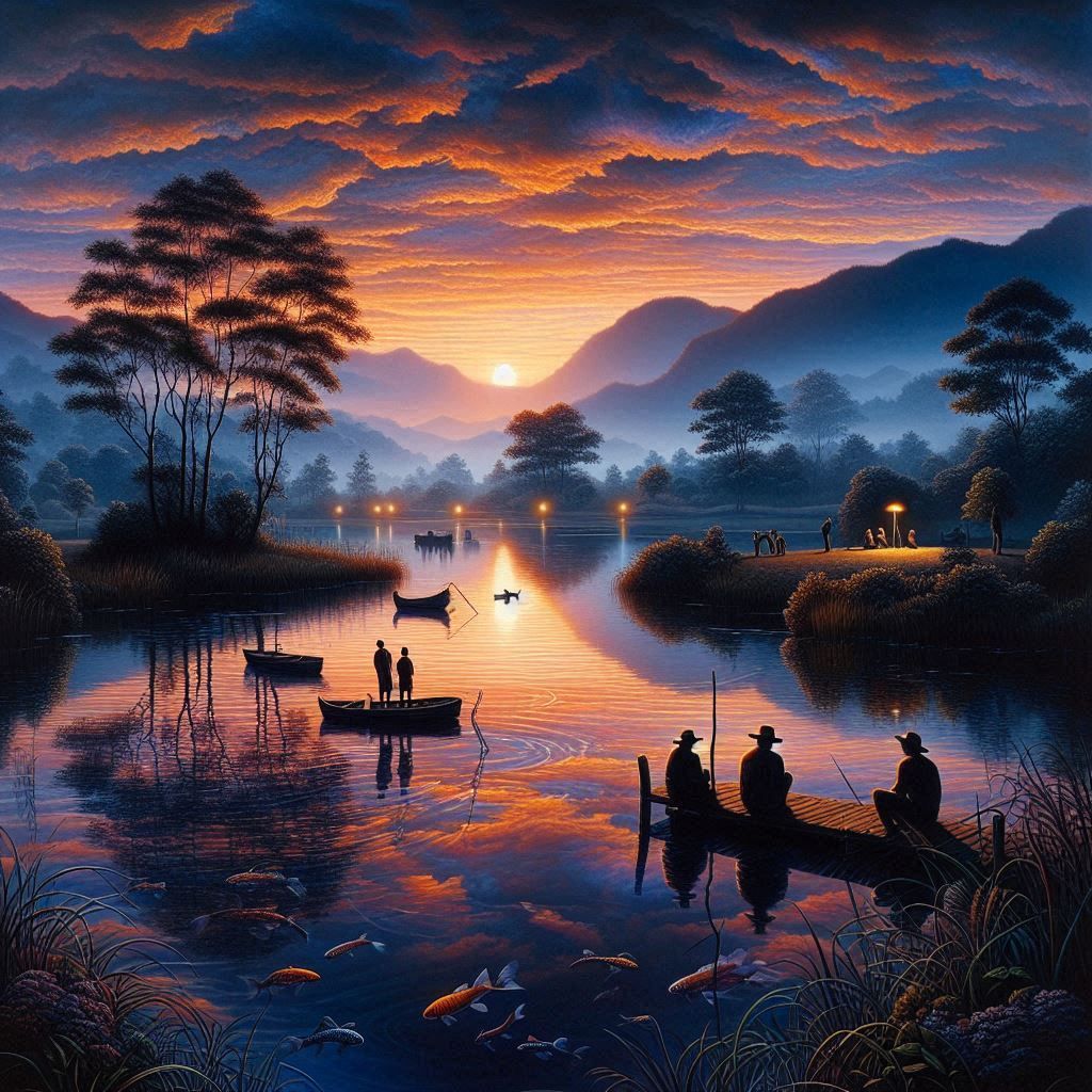 El sol se diluye en el horizonte, tiñendo el cielo de melancolía y promesas de estrellas.