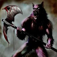 Werewolf with a battle axe