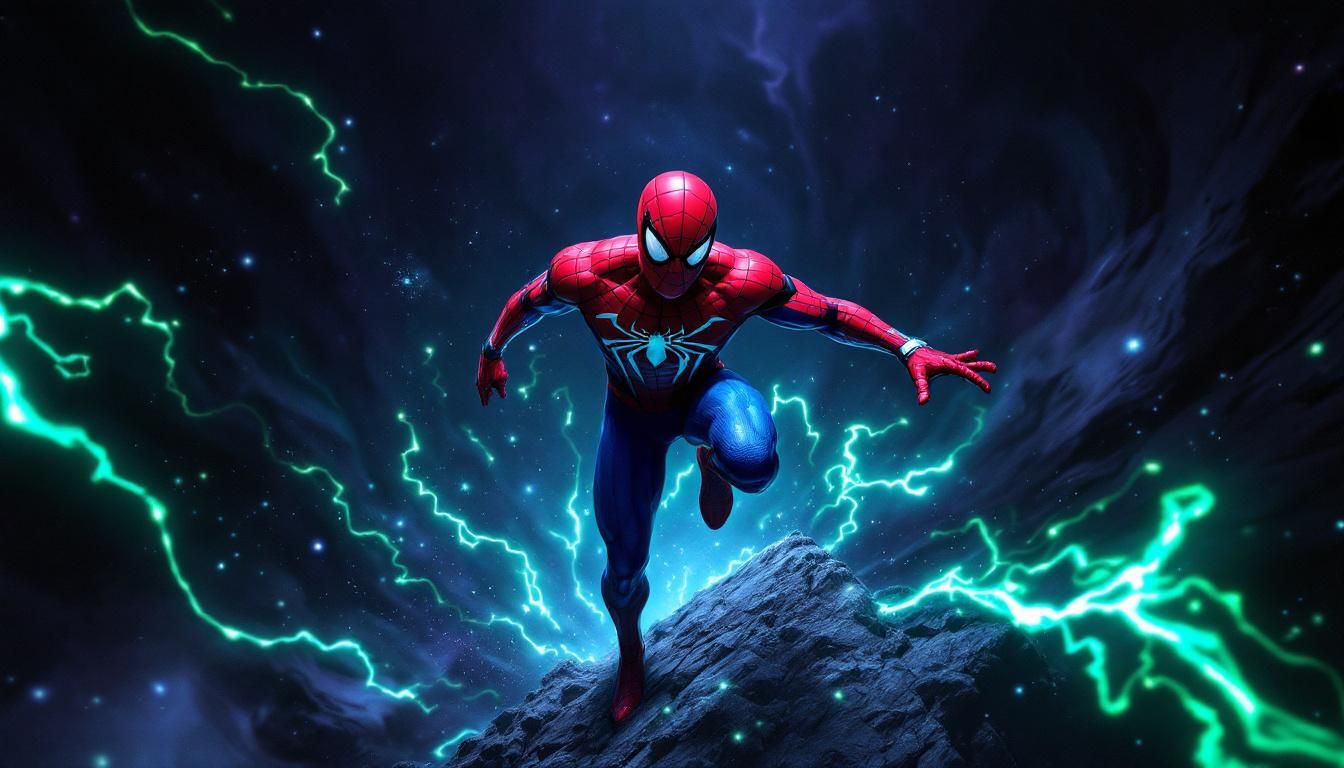 Night scene, intricately detailed trending on Artstation triadic colors Unreal Engine volumetric lighting romanticism psychedelic art mixed ... - Start Image 1