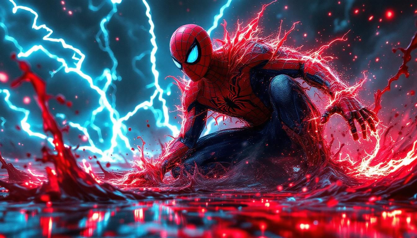 a majestic ship adorned with vibrant black and purple lanterns, set against a backdrop of twinkling shooting stars birds-eye view + In a sur... - Start Image 2