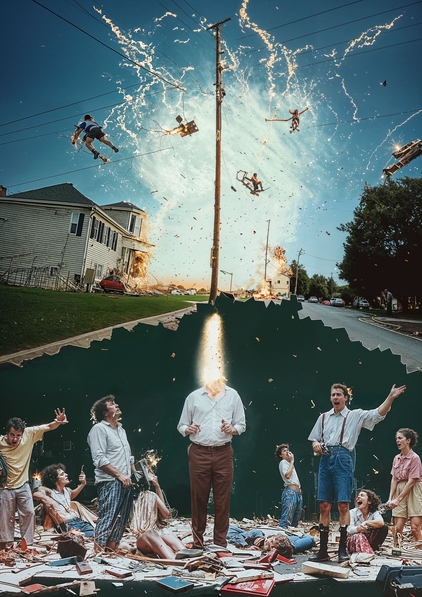 Hmmm! It seems that this experiment alters space, time, and trouser arrangement!!