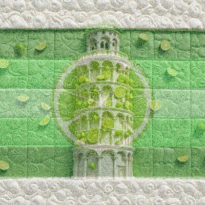 Beautiful Tropical Tower of Pisa