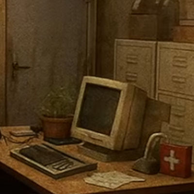 Old Sleuthing Library Bedroom