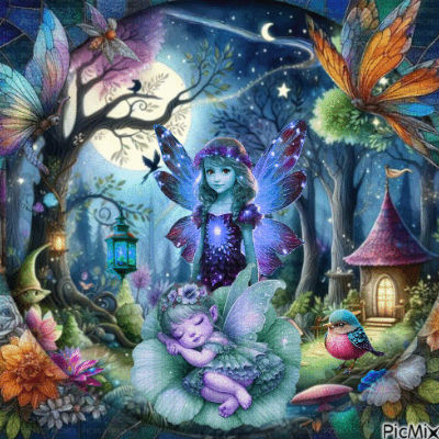 Fantasy Forest and Lanterns