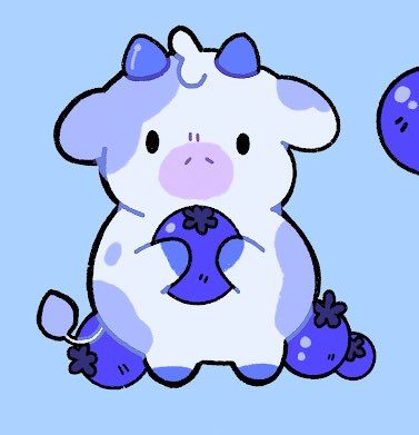 Blueberry cow