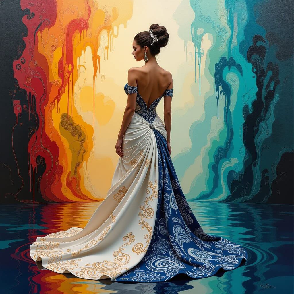 Make the women looking to the camera viewer. maintain identical subject placement