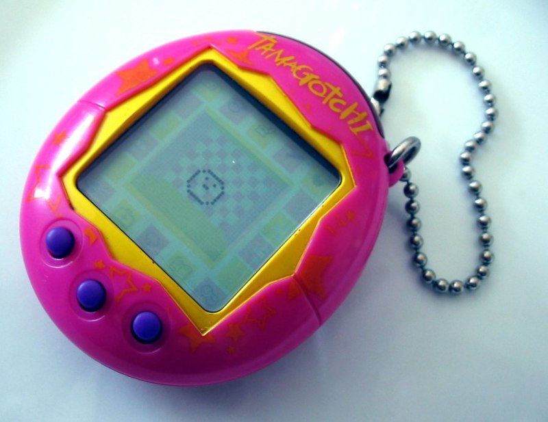 Tamagotchi, hell in Background 