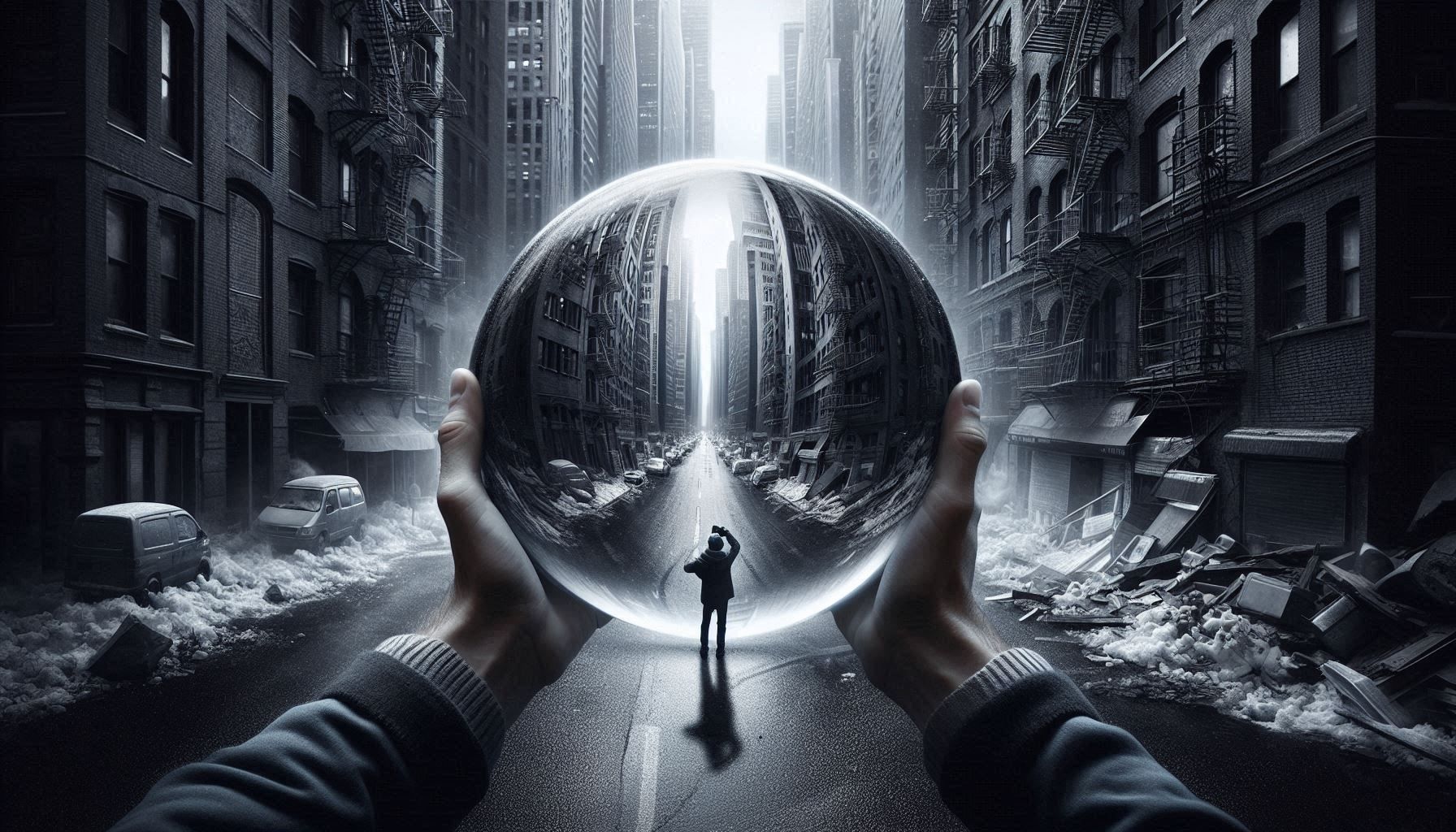 Imagine. Black and white