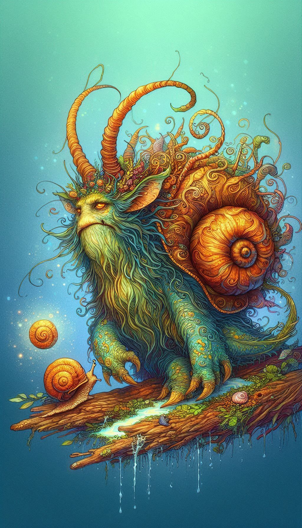 A beautiful snail troll
