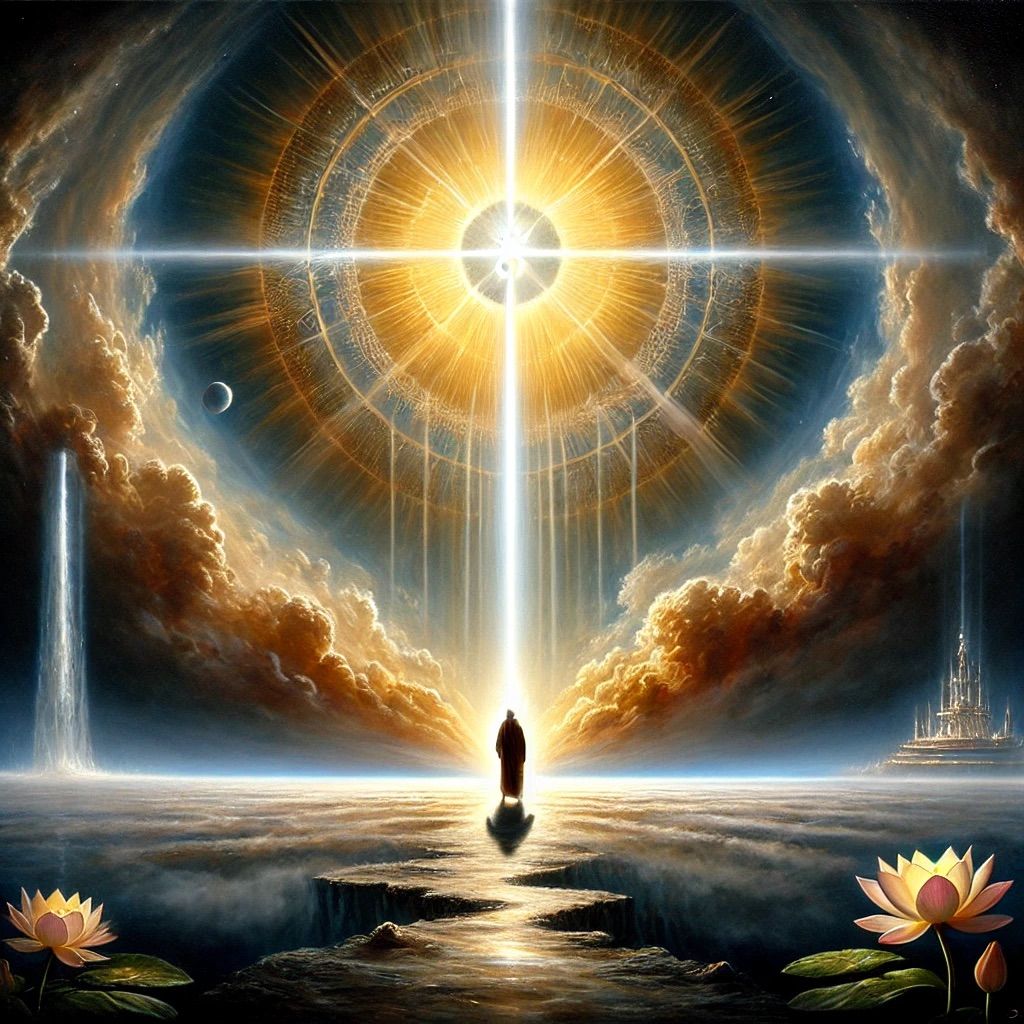 The divine word will thunder from heaven,
From one who can go on no longer,
From the referent the secret is awesome,
That we will walk in God's likeness.
