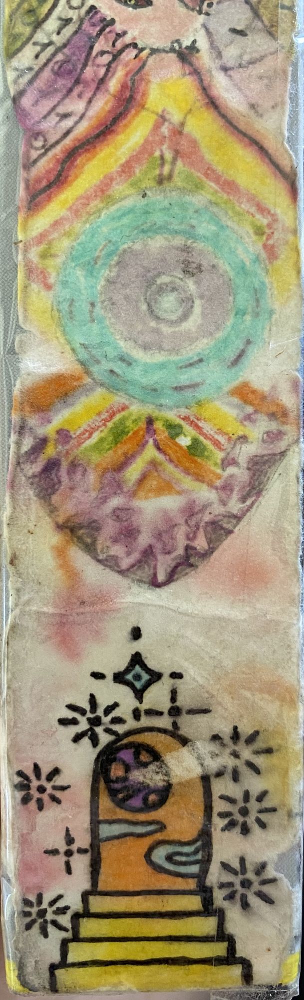 The stairs to the portal to space, the planet in the portal. Above is the energy layer