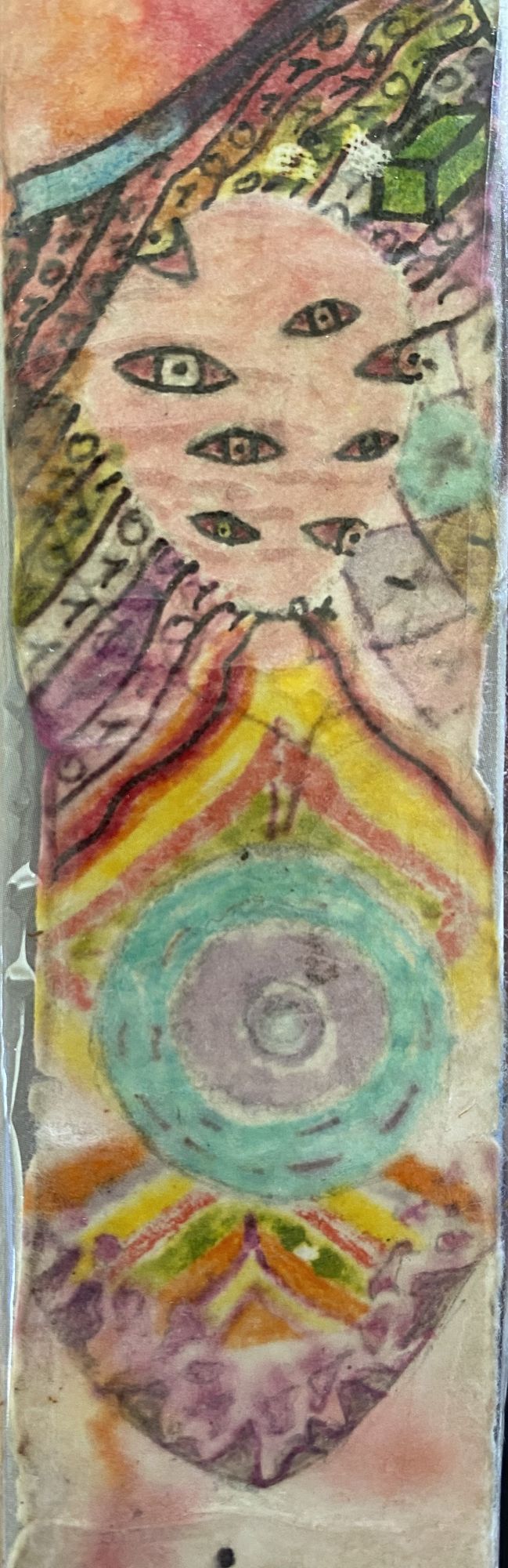 energy layer, matrix code, balloon with red eyes