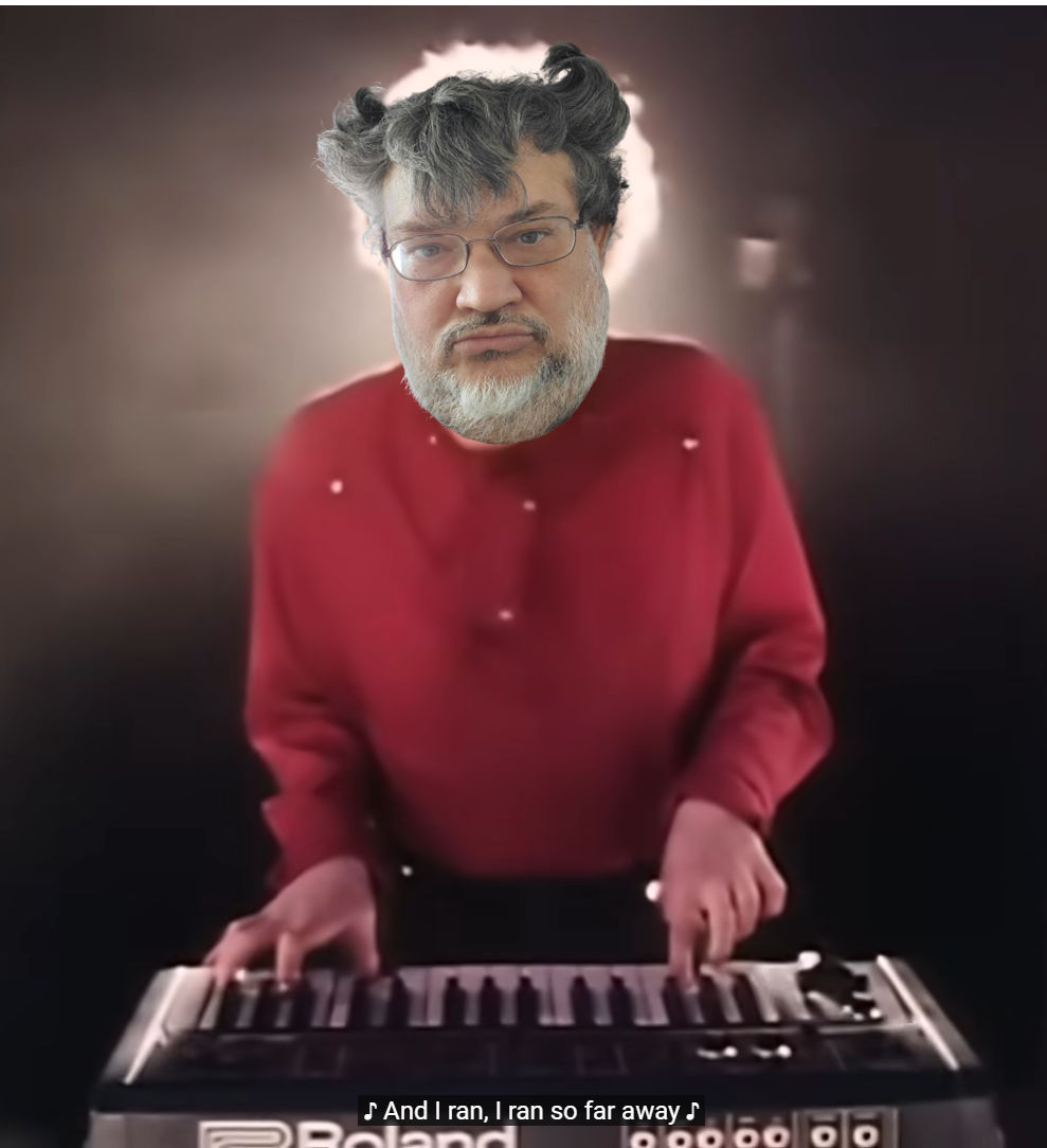 Playing the keyboard, dancing, singing