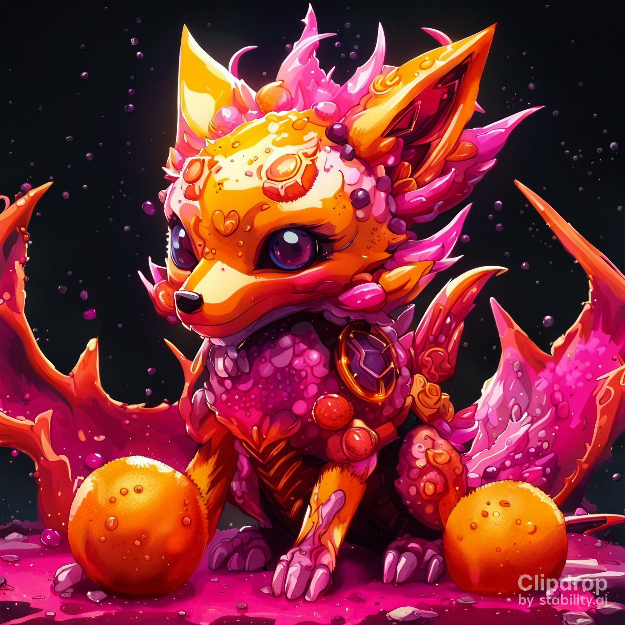 Dragonfruit Fox Robot