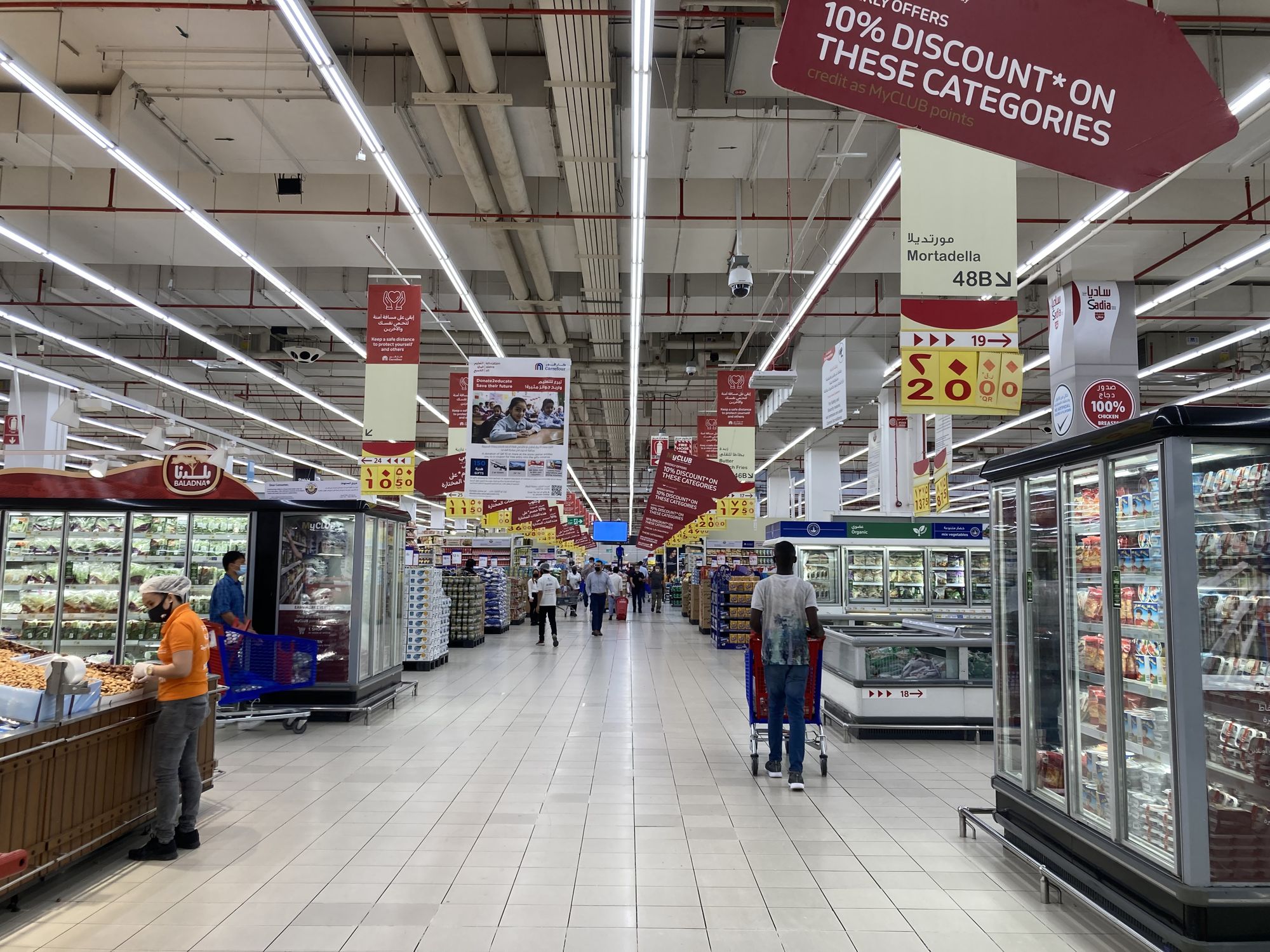 Zombies in an abandoned grocery store