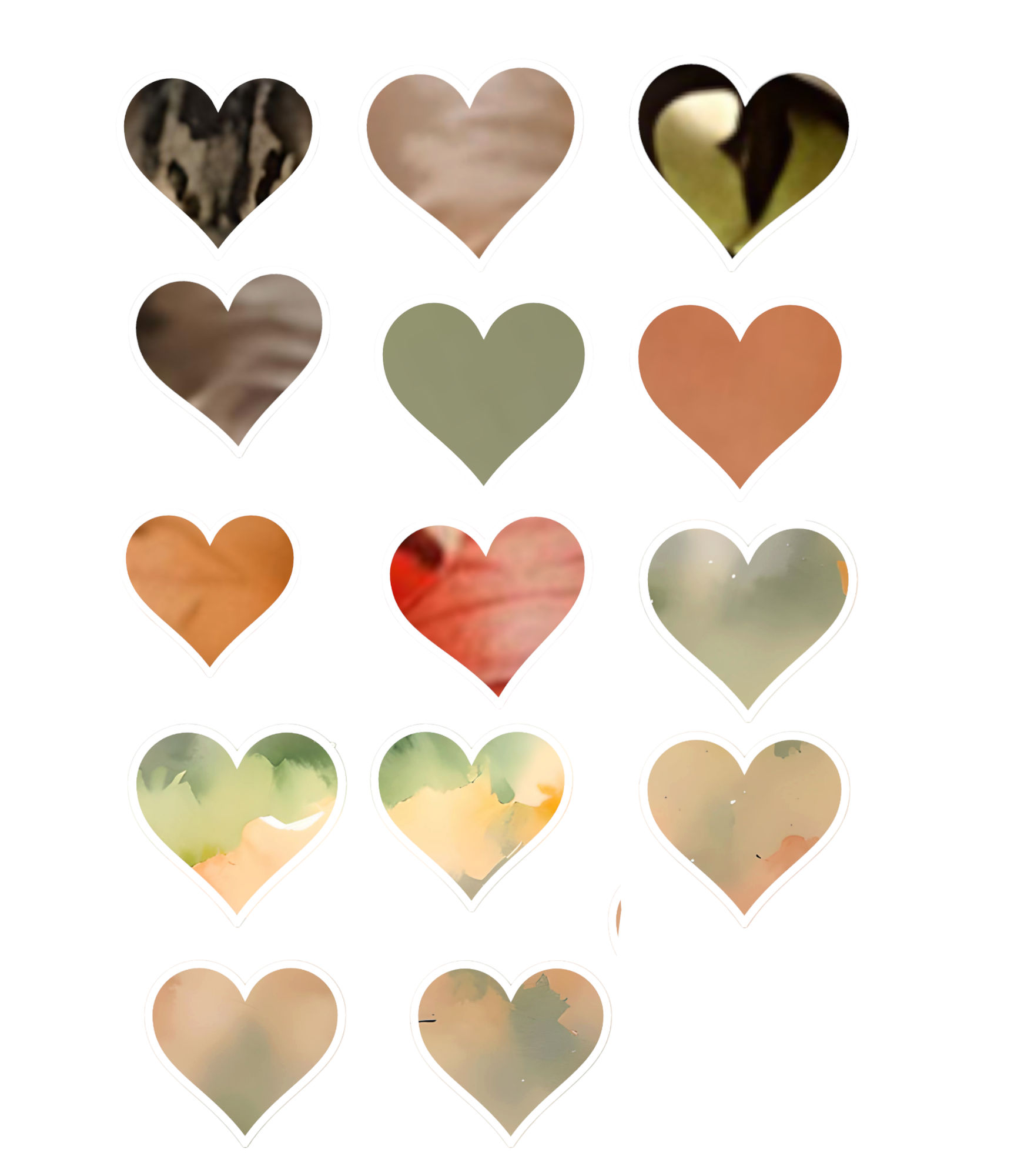 Maintain light colors. 3d fancy decorative artistically designed psychedelic swirly hearts with bold borders, suede finish, 3d deep inner be...